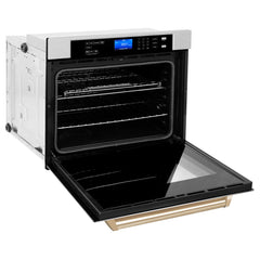 ZLINE 30" Autograph Edition Single Wall Oven with Self Clean and True Convection in Fingerprint Resistant Stainless Steel (AWSSZ-30)