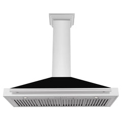 ZLINE 48" Stainless Steel Range Hood with Shell and Stainless Steel Handle (KB4STX-BLM-48)