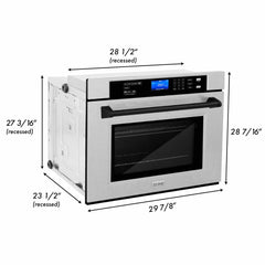 ZLINE 30" Autograph Edition Single Wall Oven with Self Clean and True Convection in Fingerprint Resistant Stainless Steel (AWSSZ-30)