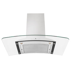 ZLINE Convertible Vent Wall Mount Range Hood in Stainless Steel & Glass - KN