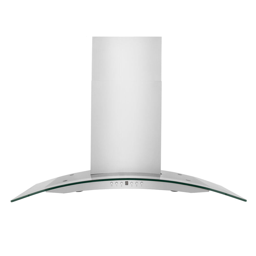 ZLINE Convertible Vent Wall Mount Range Hood in Stainless Steel & Glass - KN4