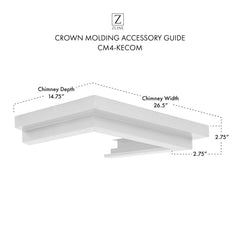 ZLINE Crown Molding #4 For Wall Range Hood - CM4-KECOM