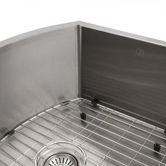ZLINE 22 in. Telluride Undermount Single Bowl Stainless Steel Kitchen Sink with Bottom Grid, SCS-22