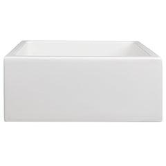 ZLINE 24 in. Venice Farmhouse Apron Front Reversible Single Bowl Fireclay Kitchen Sink with Bottom Grid - FRC5120