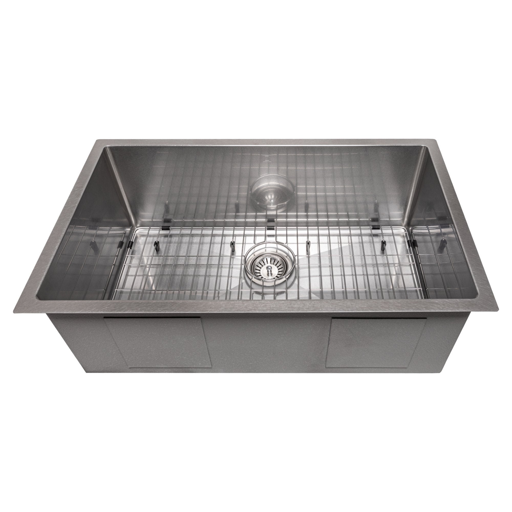 ZLINE 30 in. Meribel Undermount Single Bowl Stainless Steel Kitchen Sink with Bottom Grid, SRS-30