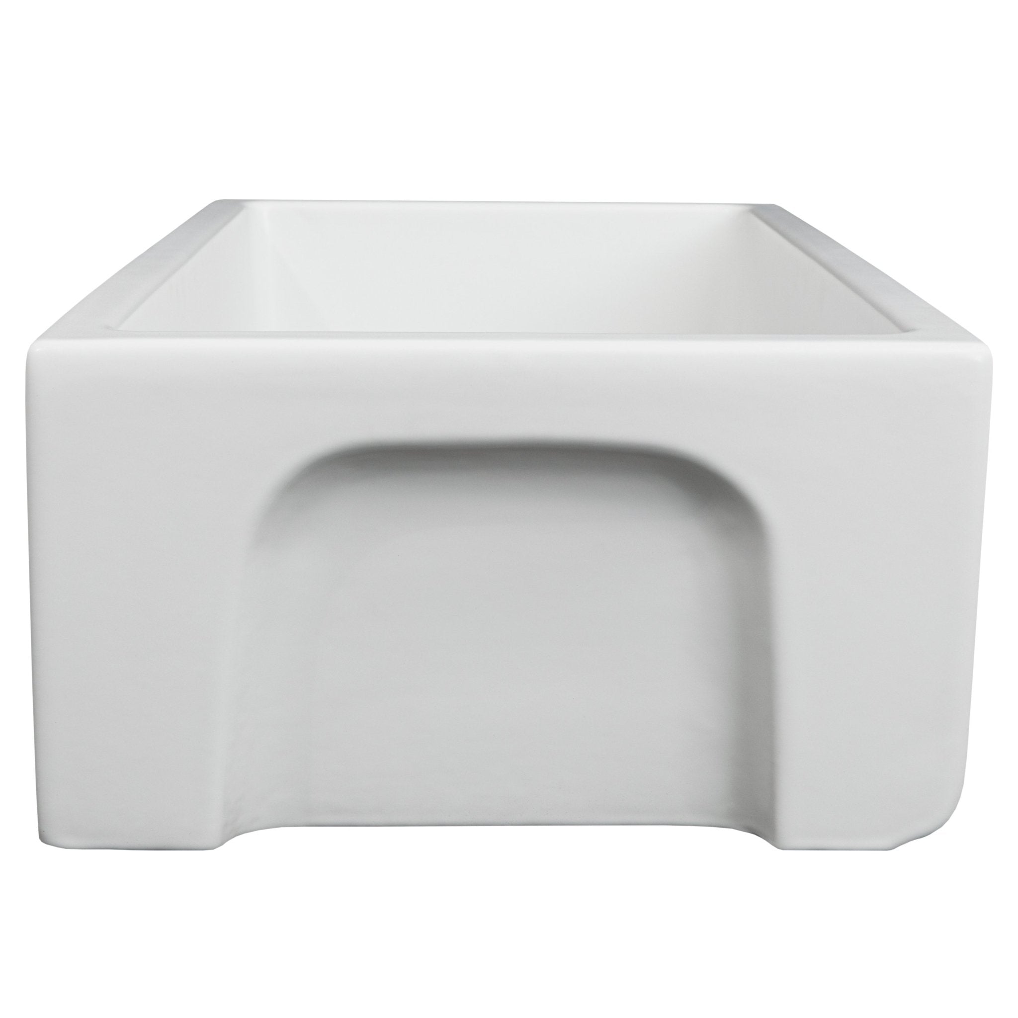 ZLINE 30 in. Venice Farmhouse Apron Front Reversible Single Bowl Fireclay Kitchen Sink with Bottom Grid - FRC5119