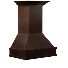 ZLINE 36" Wooden Wall Mount Range Hood in Walnut and Hamilton - Includes Dual Remote Motor (329WH-RD-36)