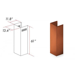 ZLINE 61" Extended Chimney and Crown - 8667C-E
