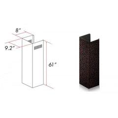 ZLINE 61" Extended Chimney and Crown - 8KBF-E