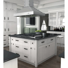 (archived) ZLINE 30" Designer Series Stainless Island Range Hood - KB2i-4SSXS-30 - The Home Selection