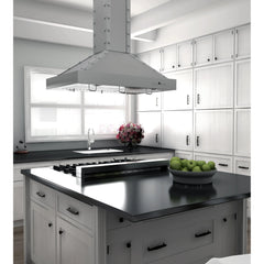 (archived) ZLINE 30" Designer Series Stainless Island Range Hood - KB2i-4SSXS-30 - The Home Selection