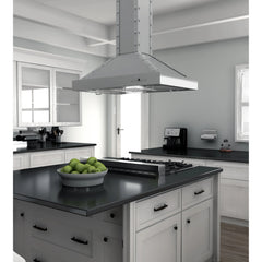 (archived) ZLINE 30" Designer Series Stainless Island Range Hood - KB2i-4SSXS-30 - The Home Selection