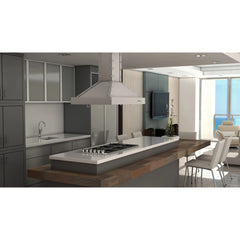 (archived) ZLINE 30" Designer Series Stainless Island Range Hood - KB2i-4SSXS-30 - The Home Selection