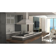(archived) ZLINE 30" Designer Series Stainless Island Range Hood - KB2i-4SSXS-30 - The Home Selection