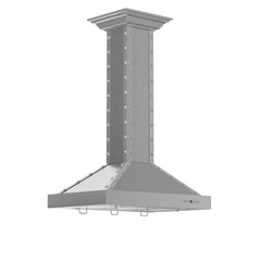 (archived) ZLINE 30" Designer Series Stainless Island Range Hood - KB2i-4SSXS-30 - The Home Selection