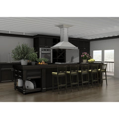 (archived) ZLINE 30" Designer Series Stainless Island Range Hood - KB2i-4SSXS-30 - The Home Selection