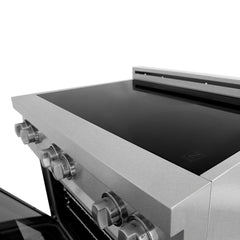 (archived) ZLINE 36" 4.6 cu. ft. Induction Range with a 4 Element Stove and Electric Oven in Black Matte (RAINDS-BLM-36) - The Home Selection
