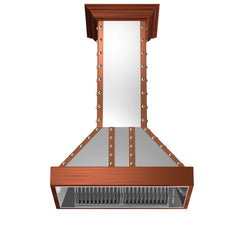 (archived) ZLINE 36" Designer Series Copper Island Range Hood (655i-SCCCS-36) - The Home Selection