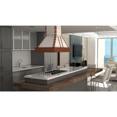 (archived) ZLINE 36" Designer Series Copper Island Range Hood (655i-SCCCS-36) - The Home Selection