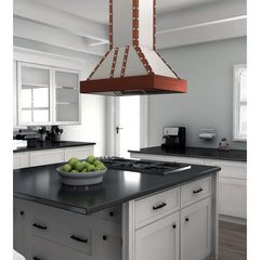 (archived) ZLINE 36" Designer Series Copper Island Range Hood (655i-SCCCS-36) - The Home Selection