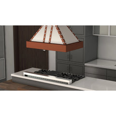 (archived) ZLINE 36" Designer Series Copper Island Range Hood (655i-SCCCS-36) - The Home Selection