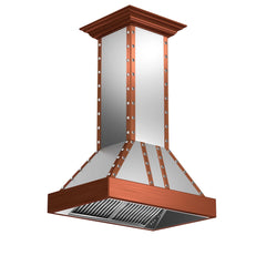 (archived) ZLINE 36" Designer Series Copper Island Range Hood (655i-SCCCS-36) - The Home Selection