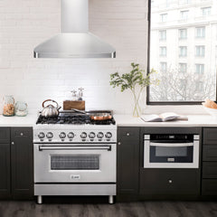 (archived) ZLINE Alpine Series Ducted Wall Mount Range Hood in Stainless Steel - ALP100WL - The Home Selection