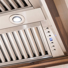 (archived) ZLINE Convertible Designer Series Wooden Wall Mount Range Hood in Butcher Block - 681W - The Home Selection