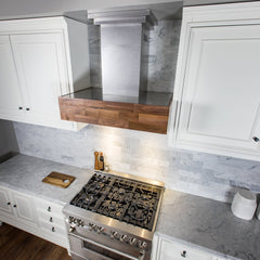 (archived) ZLINE Convertible Designer Series Wooden Wall Mount Range Hood in Butcher Block - 681W - The Home Selection