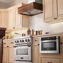(archived) ZLINE Convertible Designer Series Wooden Wall Mount Range Hood in Butcher Block - 681W - The Home Selection