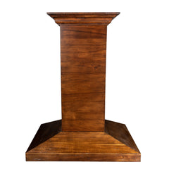 (archived) ZLINE Convertible Vent Wooden Island Mount Range Hood in Walnut - KBiRR - The Home Selection