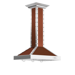 (archived) ZLINE Designer Series Stainless Island Range Hood (KB2i-CSSXS) - The Home Selection