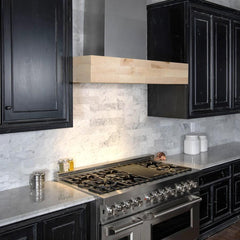 (archived) ZLINE Dual Remote Blower Designer Series Wooden Wall Mount Range Hood in Butcher Block - 681M-RD - The Home Selection