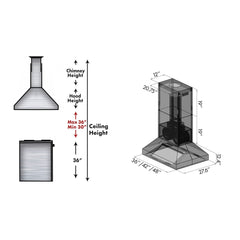 (archived) ZLINE Ducted Island Mount Range Hood in Stainless Steel - 697i - The Home Selection