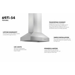 (archived) ZLINE Ducted Island Mount Range Hood in Stainless Steel - 697i - The Home Selection