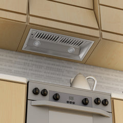 (archived) ZLINE Remote Blower Ducted Range Hood Insert in Stainless Steel - 695-RS-28 - The Home Selection