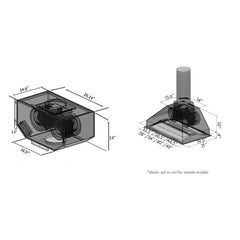 (archived) ZLINE Remote Blower Range Hood Insert In Stainless Steel - 721-RS-400 - The Home Selection