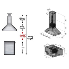 (archived) ZLINE Single Remote Blower Island Mount Range Hood in Stainless Steel - 597i-RS - The Home Selection