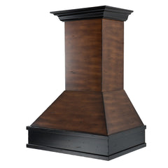 (archived) ZLINE Wooden Wall Mount Range Hood in Antigua and Hamilton - Includes Remote Motor - 329AH-RD/RS - The Home Selection