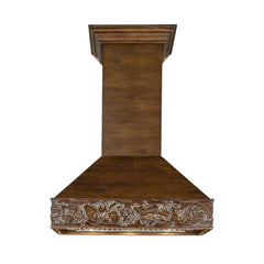 (archived) ZLINE Wooden Wall Mount Range Hood in Walnut - Includes Motor - 373RR - The Home Selection