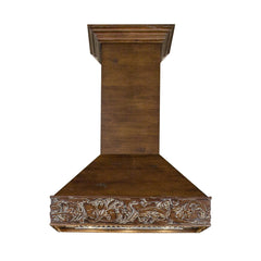 (archived) ZLINE Wooden Wall Mount Range Hood in Walnut - Includes Motor - 373RR - The Home Selection