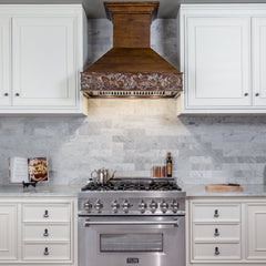 (archived) ZLINE Wooden Wall Mount Range Hood in Walnut - Includes Remote Motor - 373RR - The Home Selection