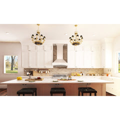 (archived) ZLINE Wooden Wall Mount Range Hood in White - Includes Remote Motor - 321TT - The Home Selection