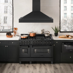 ZLINE Black Stainless Steel Range Hood with Black Stainless Steel Handle (BS655-BS)