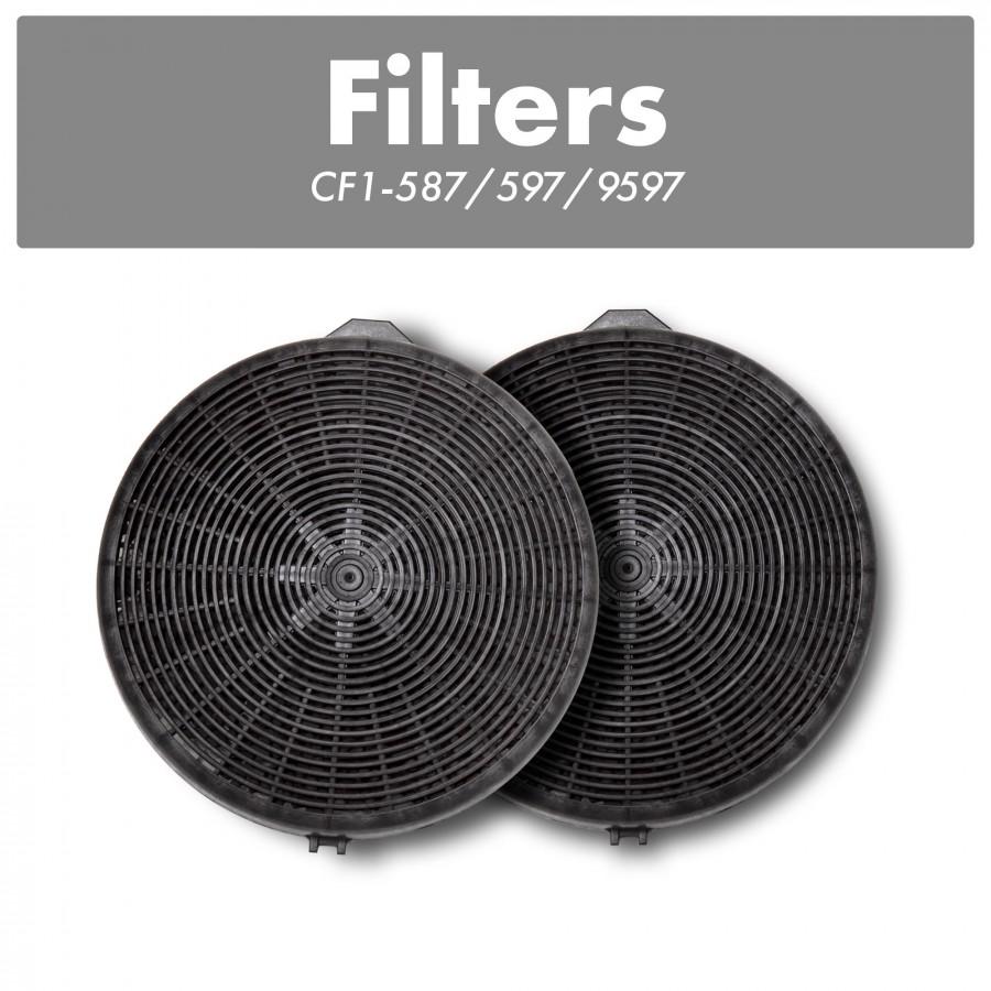 ZLINE Charcoal Replacement Filters for Models 587, 597, and 9597 (Set of 2) - CF1-587/597/9597