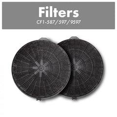 ZLINE Charcoal Replacement Filters for Models 587, 597, and 9597 (Set of 2) - CF1-587/597/9597