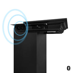 ZLINE Crown Molding in Black Stainless Steel with Built-in Bluetooth Speakers - CM6-BT-BSKEN