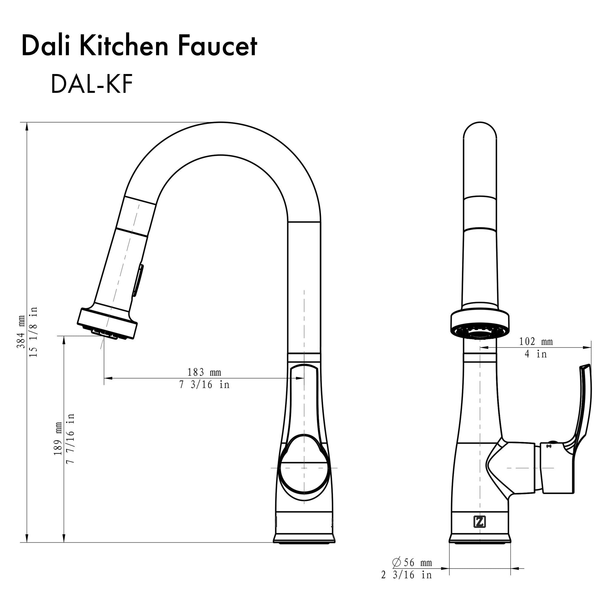 ZLINE Dali Kitchen Faucet - DAL-KF