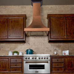 ZLINE Designer Series Hand-Hammered Copper Finish Wall Range Hood - 8632H