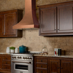 ZLINE Designer Series Hand-Hammered Copper Finish Wall Range Hood - 8632H